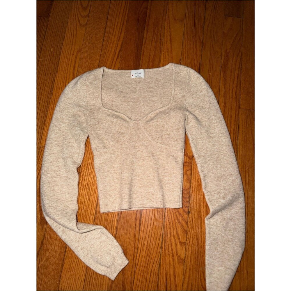 Aritzia Wilfred Greer Sweater Sweetheart bustier sweater size XS